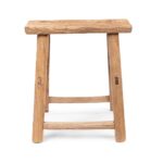 Bleached Elm Farmers Stool - 19th Century - Image 5