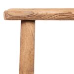 Bleached Elm Farmers Stool - 19th Century - Image 3