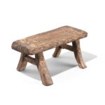 Rustic Low Farmhouse Stool From Shanxi - 19th Century - Image 4