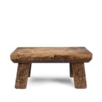 Rustic Low Farmhouse Stool From Shanxi - 19th Century - Image 5