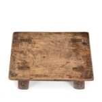 Rustic Low Farmhouse Stool From Shanxi - 19th Century - Image 3