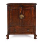 Chinese Walnut  Cabinet From Gansu - 19th Century
