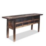 Rustic 7 Drawer Console Table from Shanxi - 19th Century - Image 2