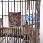 Old Chinese Bamboo Bird Cage - Image 5