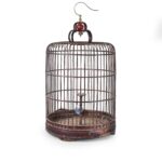 Old Chinese Bamboo Bird Cage