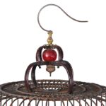 Old Chinese Bamboo Bird Cage - Image 5