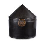 Pointed Leather Hat Box From Shanghai - 19th Century