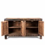 Red & Black Painted Sideboard From Shanxi - 19th Century - Image 5
