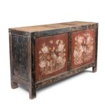 Red & Black Painted Sideboard From Shanxi - 19th Century - Image 3