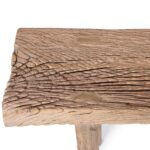 Bleached Reclaimed Elm Farmhouse Console Table - Image 5
