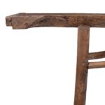 Old Chinese Elm Farmhouse Console Table - Image 2