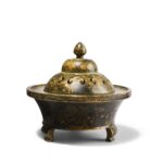 Bronze Incense Censer & Lid - Image 6