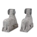 Hand Carved Granite Rams From Hebei Province - Image 5