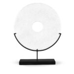 Polished Marble Bi on Iron Stand - Image 2