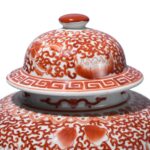Kangxi Orange Porcelain Temple Jar - Image 5