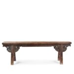 Old Chinese Elm Bench - 19thC