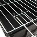 Black Gothic Square Fire Pit Outdoor Garden BBQ Heater - Image 5