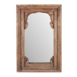 Mirror Frame Made From Old Teak Window - 19th Century
