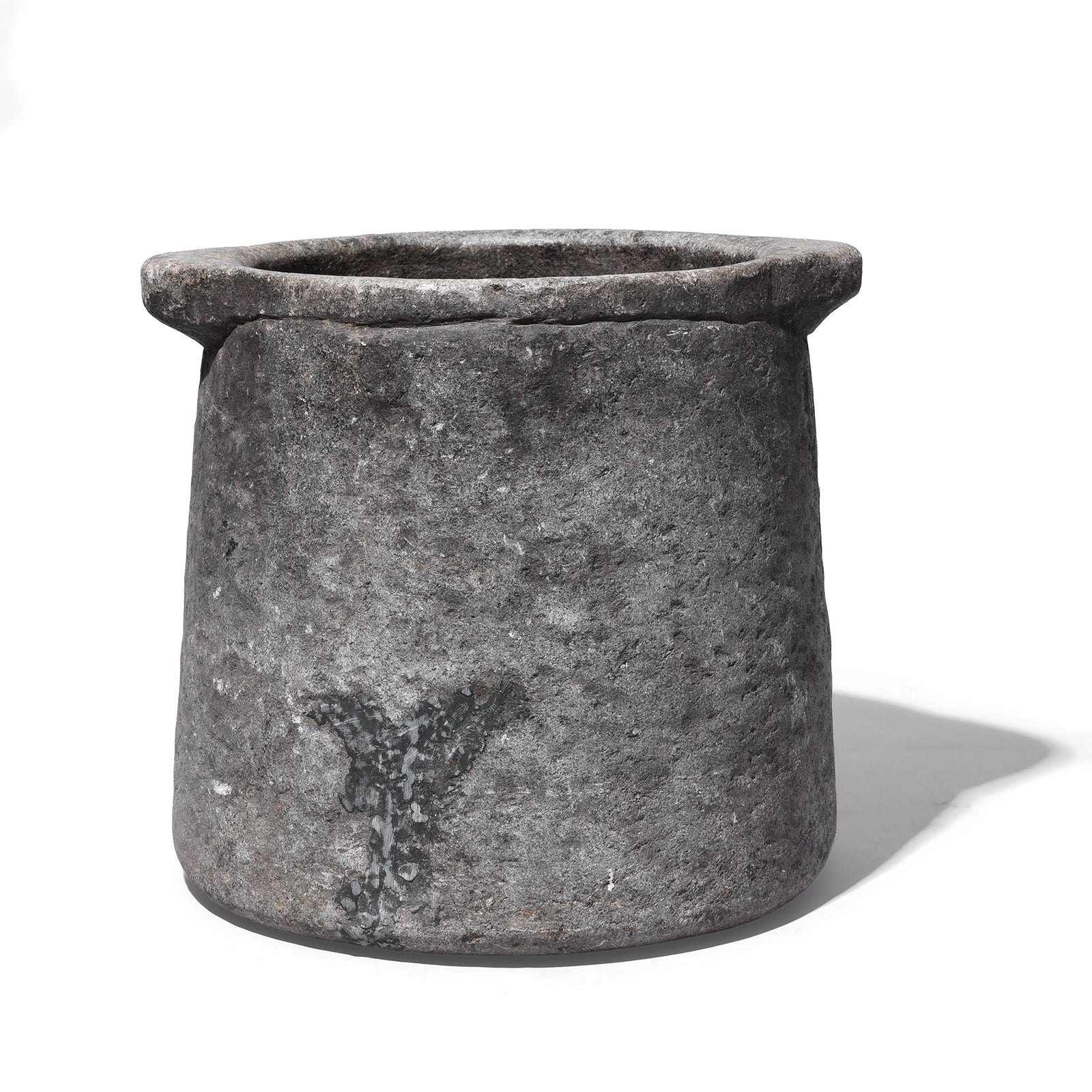Vintage Indian Stone Plant Pot - Ca 1920's - Image 1