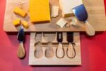 Bamboo Cheese Board & Knife Set Wooden Serving Platter - Image 9