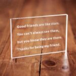 Friendship Glass Paperweight Plaque Gift for Best Friends & Sentimental Keepsakes - Image 8