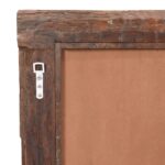 Rustic Painted Mirror Made From Old Architectural Teak - Image 6