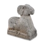 Hand Carved Granite Ram From Hebei Province