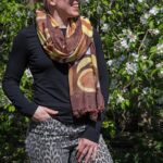 Cotton Silk Scarf - Bronze