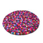 Singing Bowl Felt Ball Cushion - 35cm - Image 2