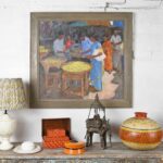 Hand Painted Rajasthani Keepsake Box - Jain Red - Image 2