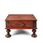 Bajot Low Teak Prayer Table From Gujarat - 19th Century