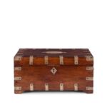 Antique Indian Brass Bound Military Chest - 19th Century