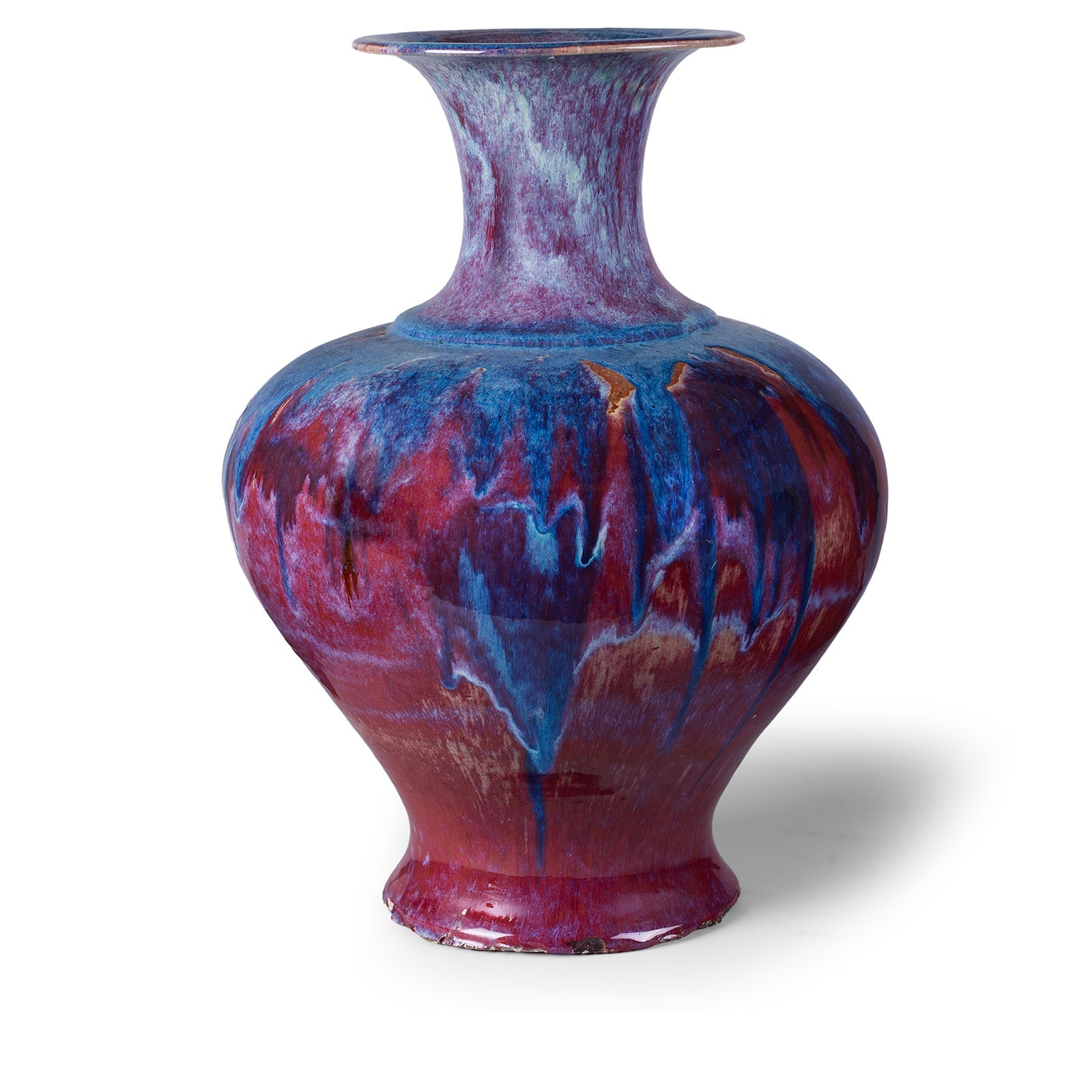 Flambe Baluster Vase - Late Qing (Ca 1890) - Image 1