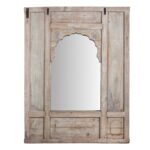 Limed Window Mirror From Hyderabad - 19th Century