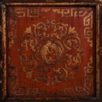 Red & Gold Painted Tibetan Altar Cabinet- 19th Century - Image 6
