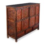 Red & Gold Painted Tibetan Altar Cabinet- 19th Century - Image 5
