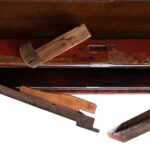 Red & Gold Painted Altar Cabinet From Central Tibet - 19th Century - Image 6