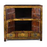 Tibetan Altar Cabinet with Original Painting - 19th Century - Image 3