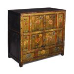 Tibetan Altar Cabinet with Original Painting - 19th Century - Image 5