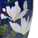 Japanese Cloisonne Vase - Deep Blue - Meiji Period - Image 5