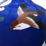 Japanese Cloisonne Vase - Deep Blue - Meiji Period - Image 6