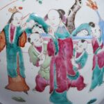 Famille Rose Porcelain Ginger Jar With Lid - 19th Century - Image 5
