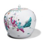 Famille Rose Porcelain Ginger Jar With Lid - 19th Century - Image 3