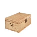 Pale Leather Trunk from Shanghai - Circa 1920 - Image 4