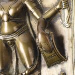 Bronze Votive Panel Of Virabhadra From Deccan - 19th Century - Image 4
