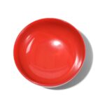 Five Japanese Red Lacquer Sake Bowls - Image 3