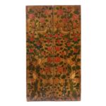 Painted Indian Window Shutter from Hyderabad - 19thC