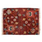 Rust Red Tibetan Saddle Rug - 19th Century