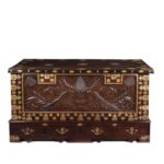 Carved 'Malabar' Chest From Kutch - Mid 19th Century