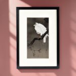 Framed Eagle Japanese Woodblock Print By Ohara Koson - Early 20th Century